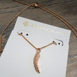 Kendra Scott Stormie Rose Gold Adjustable Necklace, NWOT